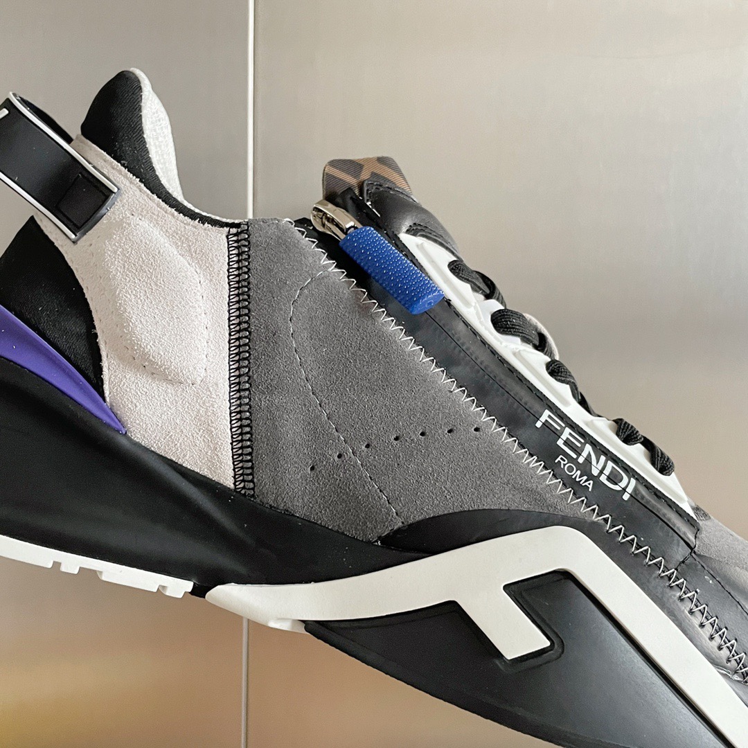 Fendi Style Black Leather Men's Shoes style reference detail image 8 from source 781741