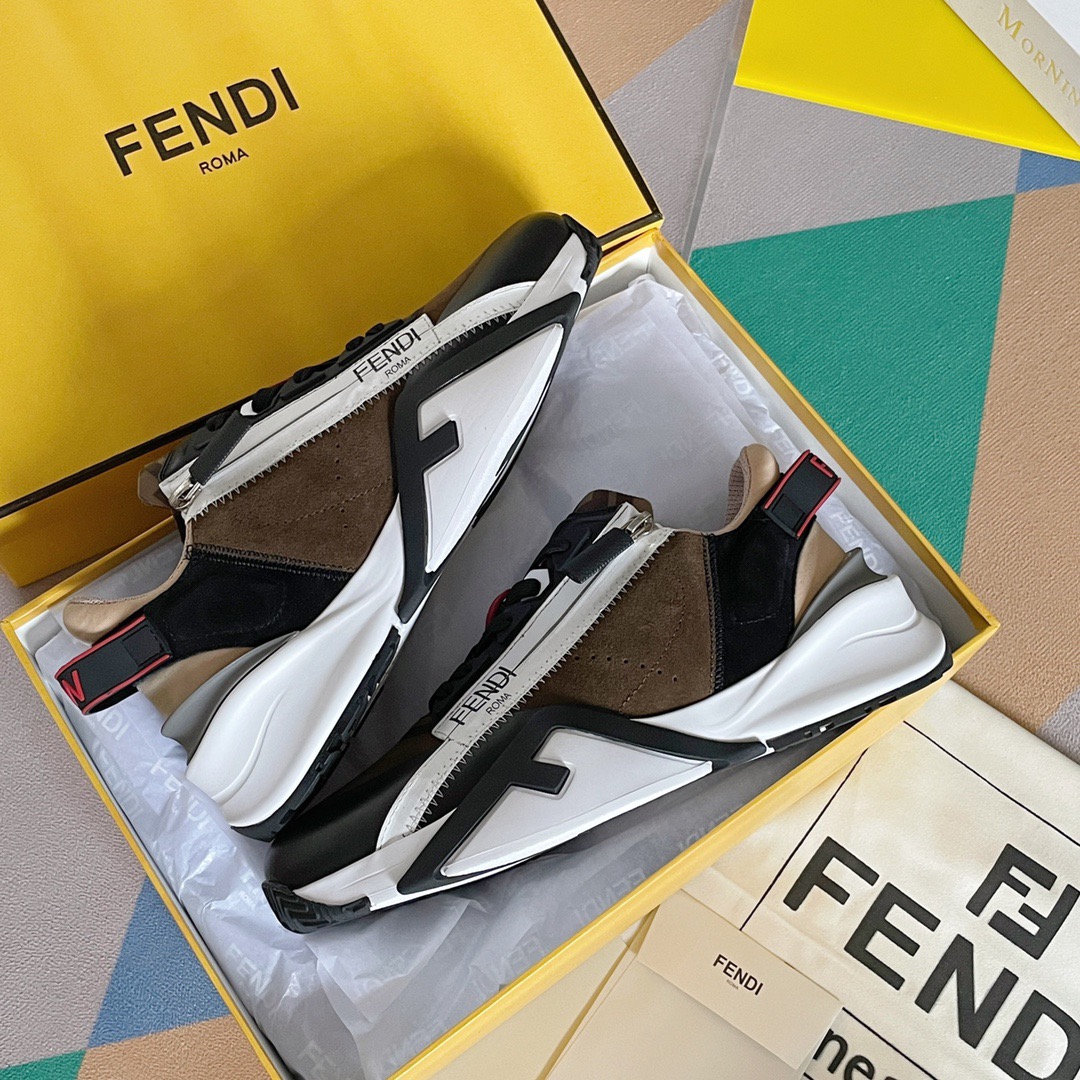Fendi Style Black Leather Men's Shoes style reference detail image 6 from source 781739