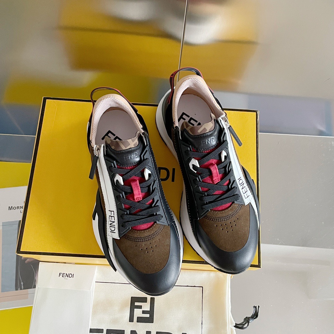 Fendi Style Black Leather Men's Shoes style reference detail image 7 from source 781739