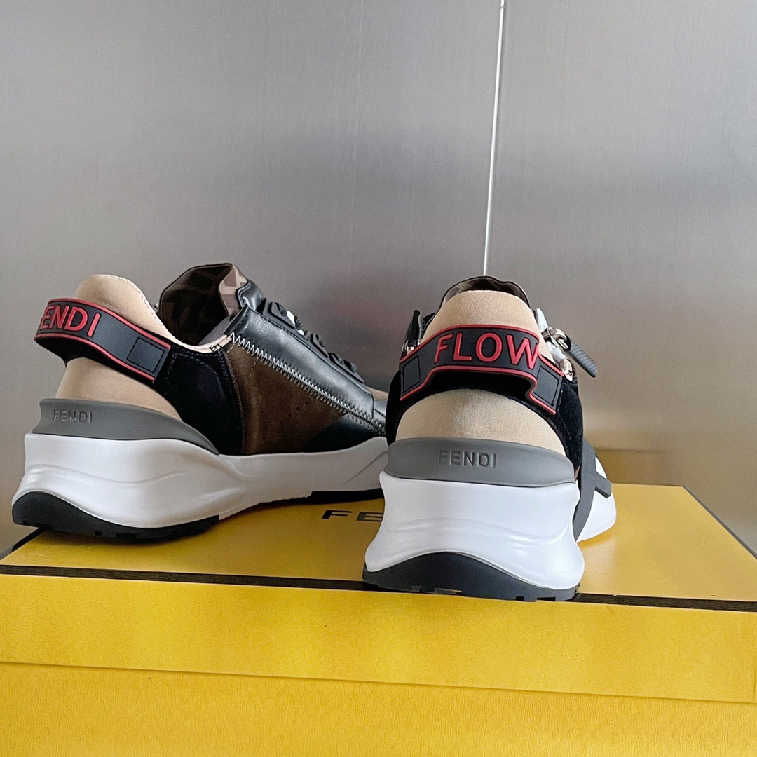 Fendi Style Black Leather Men's Shoes style reference detail image 9 from source 781739