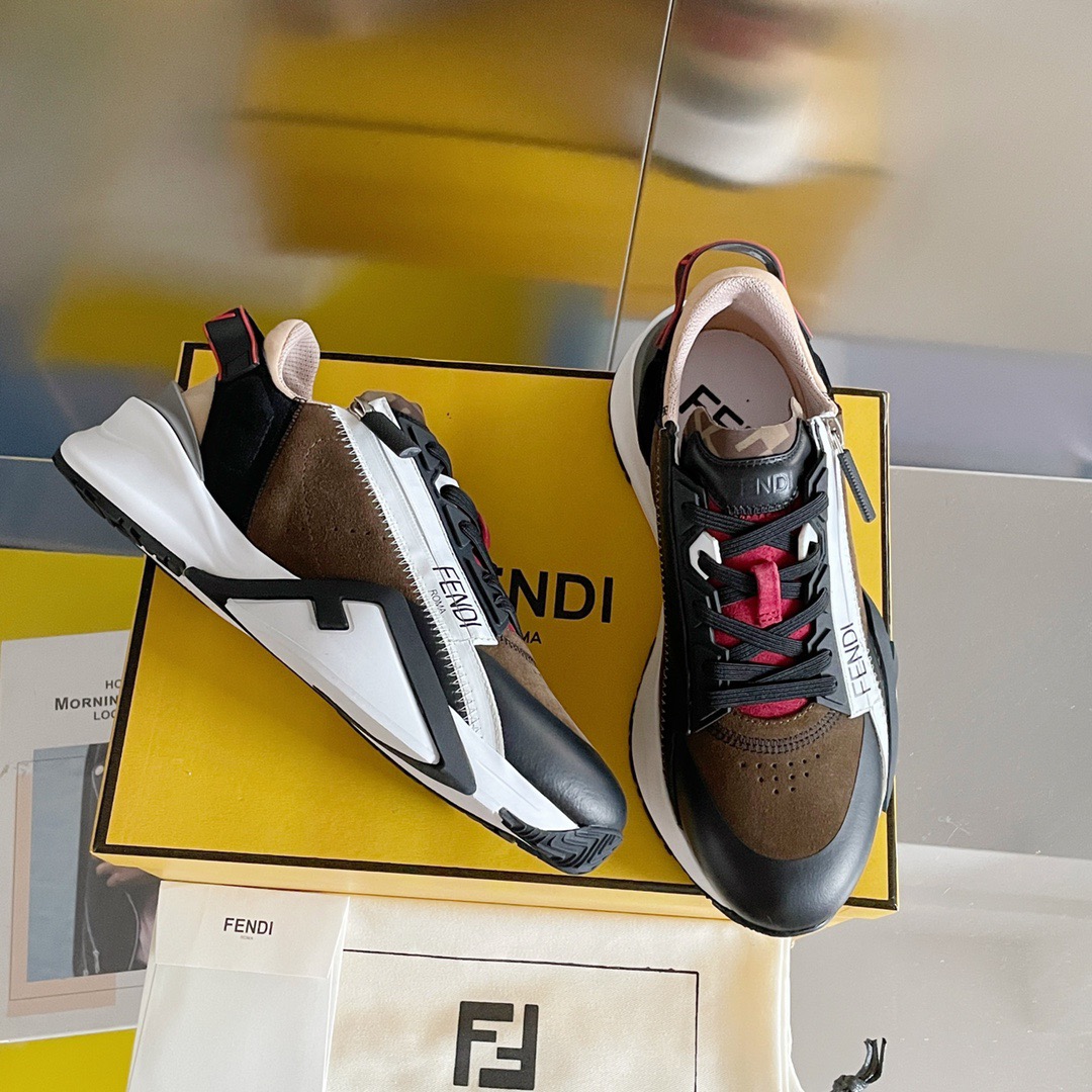 Fendi Style Black Leather Men's Shoes Lookbook Reference image 2