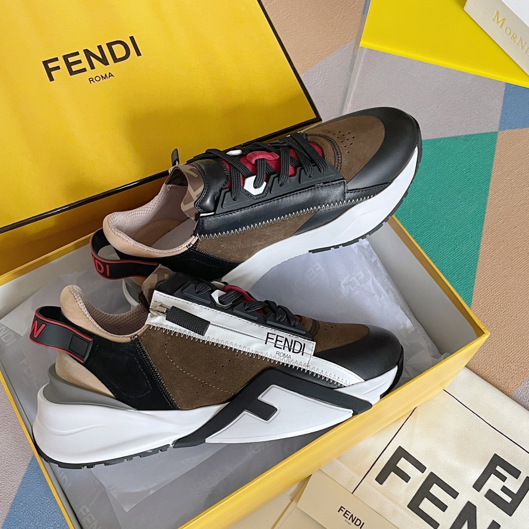 Fendi Style Black Leather Men's Shoes style reference detail image 4 from source 781739