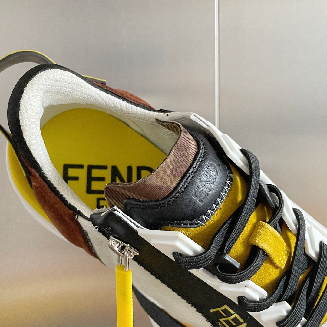 Fendi Style Black Leather Men's Shoes style reference detail image 9 from source 781765
