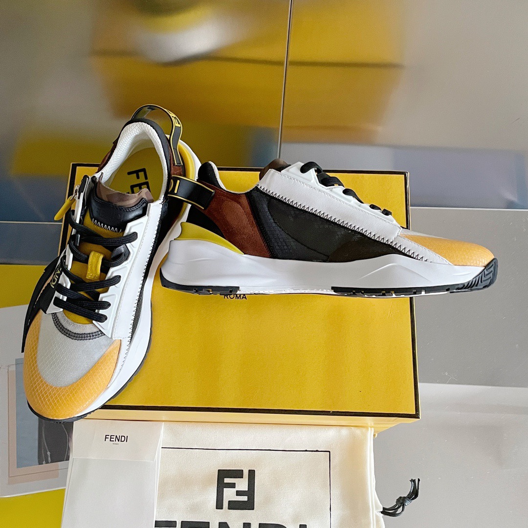 Fendi Style Black Leather Men's Shoes style reference detail image 3 from source 781765