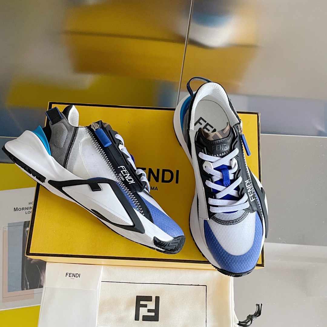 Fendi Style Black Leather Men's Shoes Lookbook Reference image 2