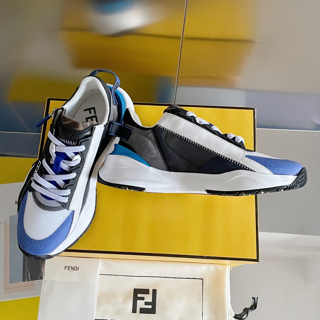 Fendi Style Black Leather Men's Shoes style reference detail image 3 from source 781766