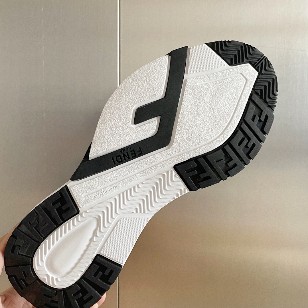 Fendi Style Black Leather Men's Shoes style reference detail image 9 from source 781766