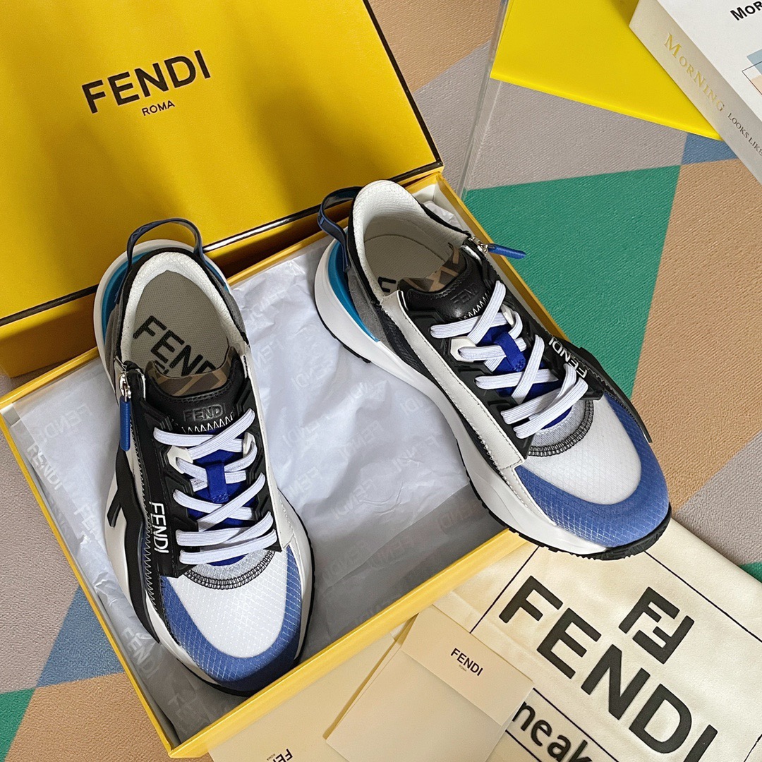 Fendi Style Black Leather Men's Shoes Lookbook Reference image 1