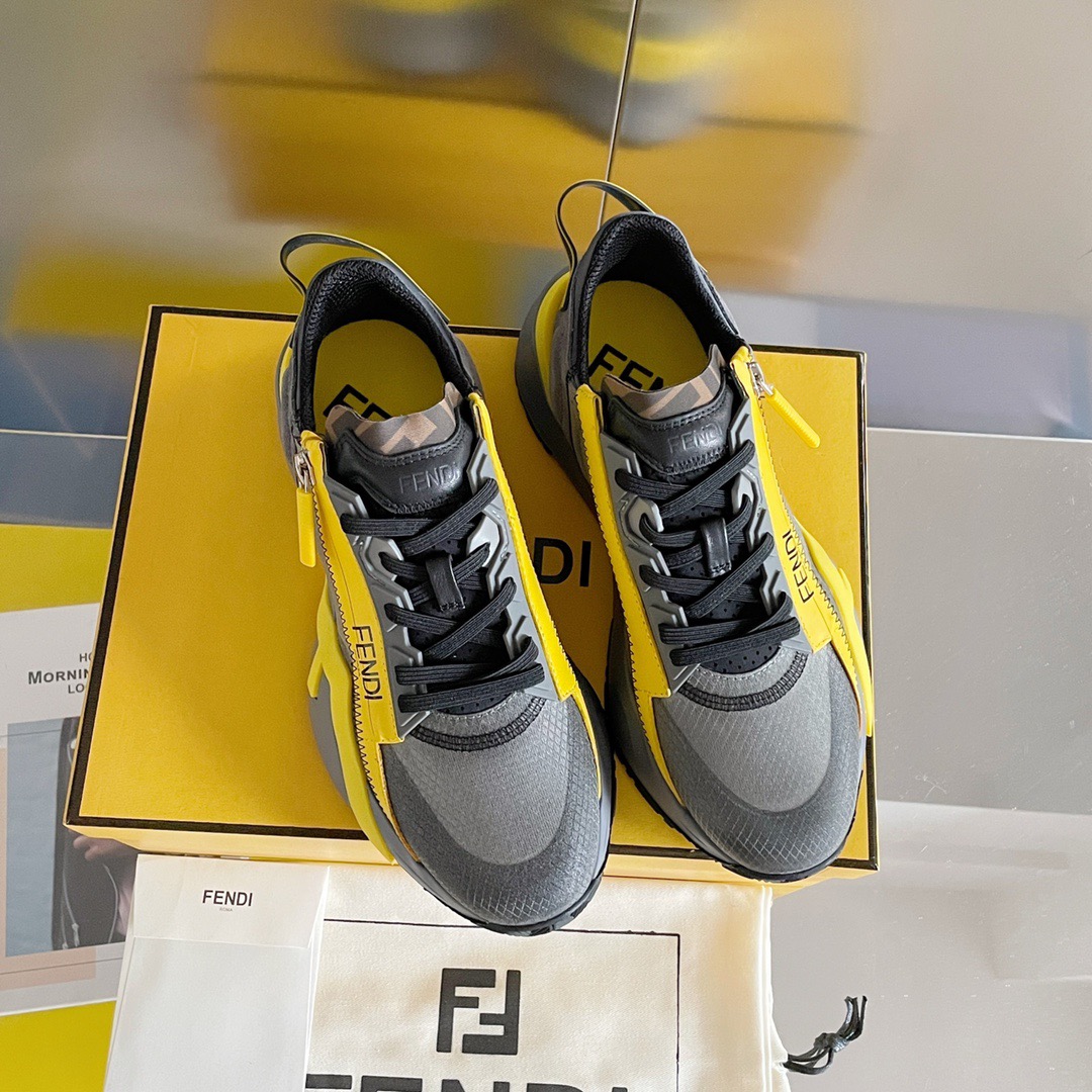 Fendi Style Black Leather Men's Shoes style reference detail image 7 from source 781750