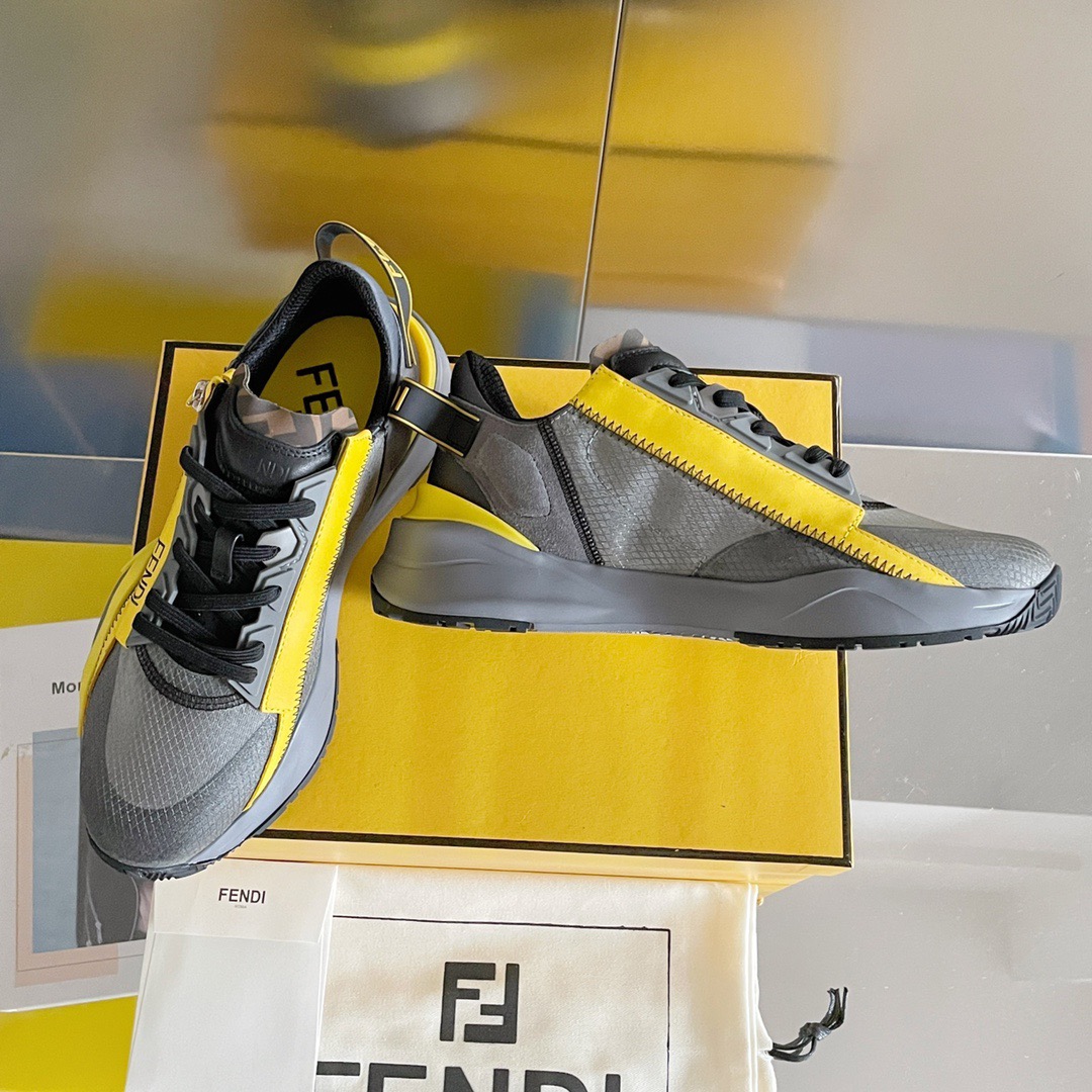 Fendi Style Black Leather Men's Shoes style reference detail image 3 from source 781750