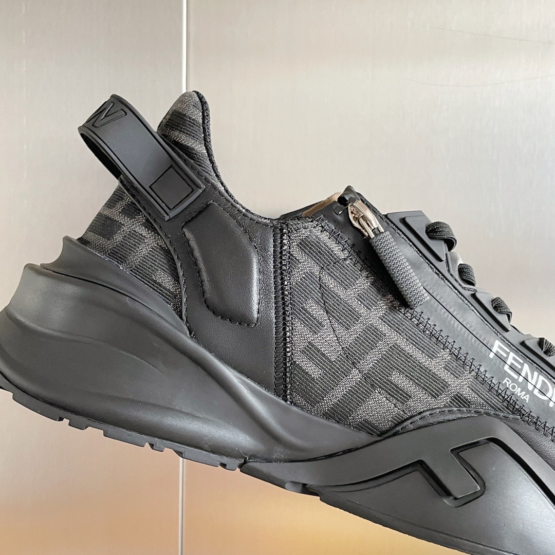 Fendi Style Black Leather Men's Shoes style reference detail image 8 from source 781756
