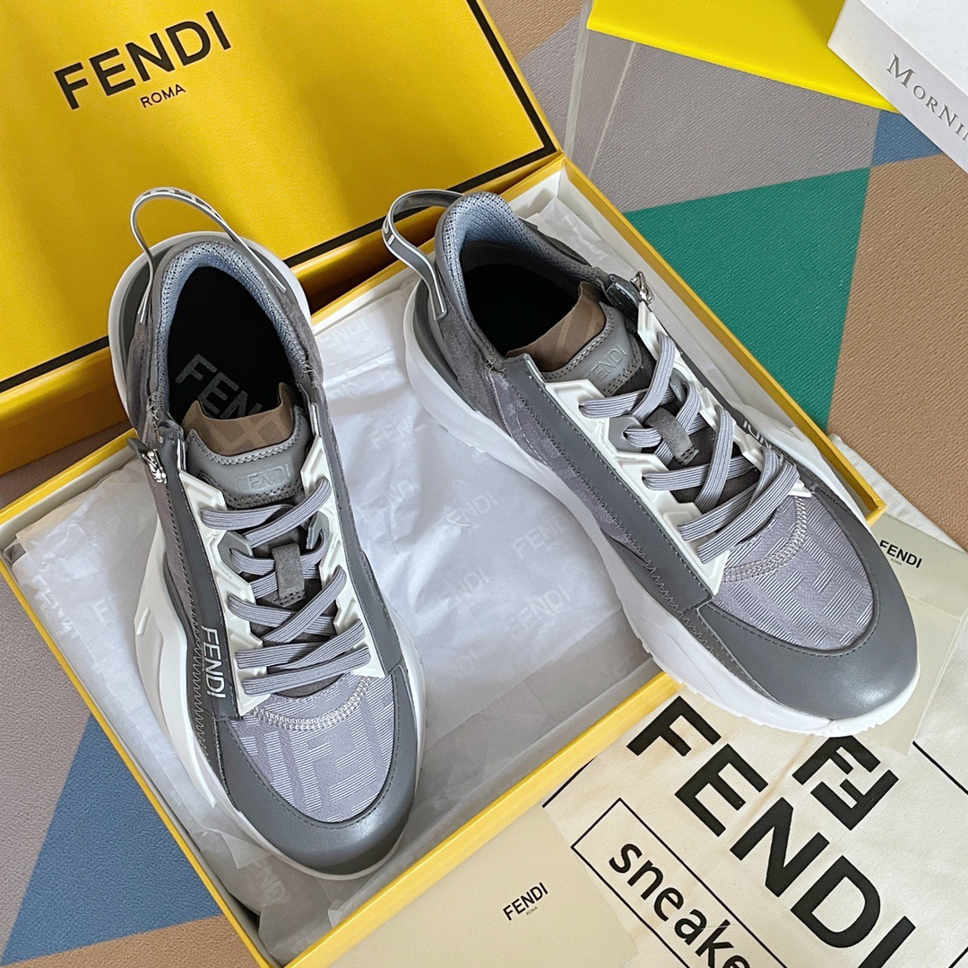 Fendi Style Black Leather Men's Shoes Lookbook Reference image 1