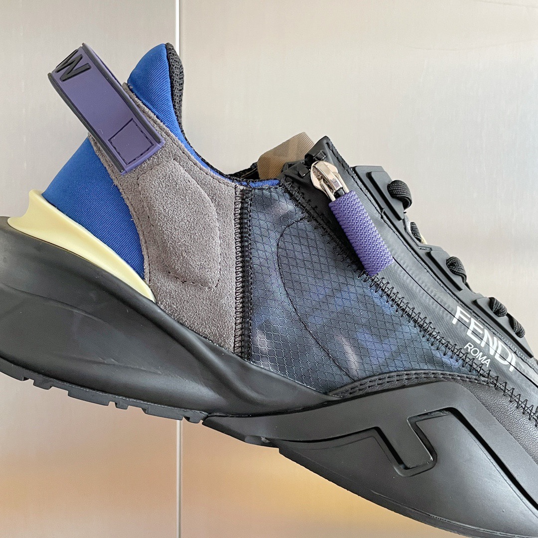Fendi Style Black Leather Men's Shoes style reference detail image 8 from source 781740