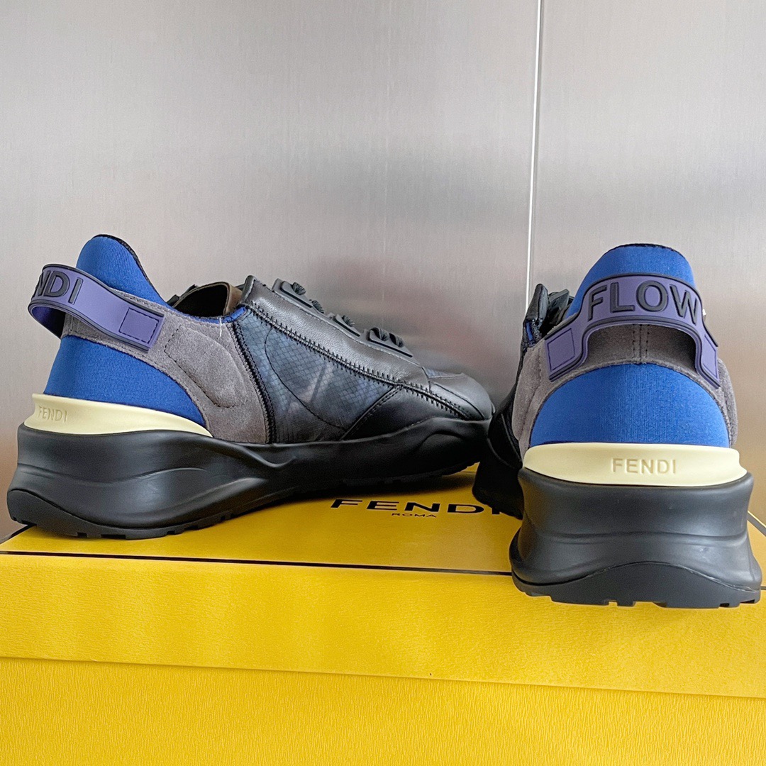 Fendi Style Black Leather Men's Shoes style reference detail image 9 from source 781740