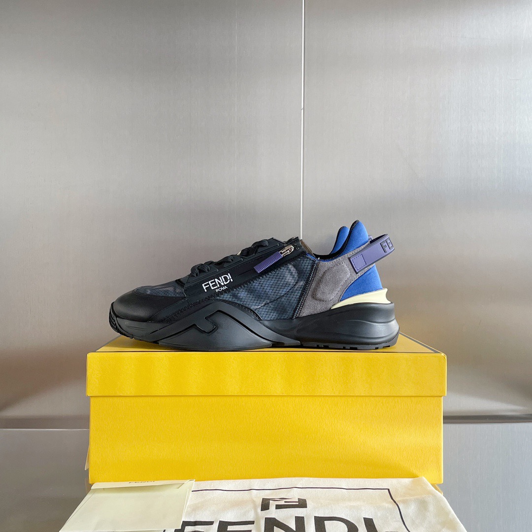 Fendi Style Black Leather Men's Shoes style reference detail image 5 from source 781740