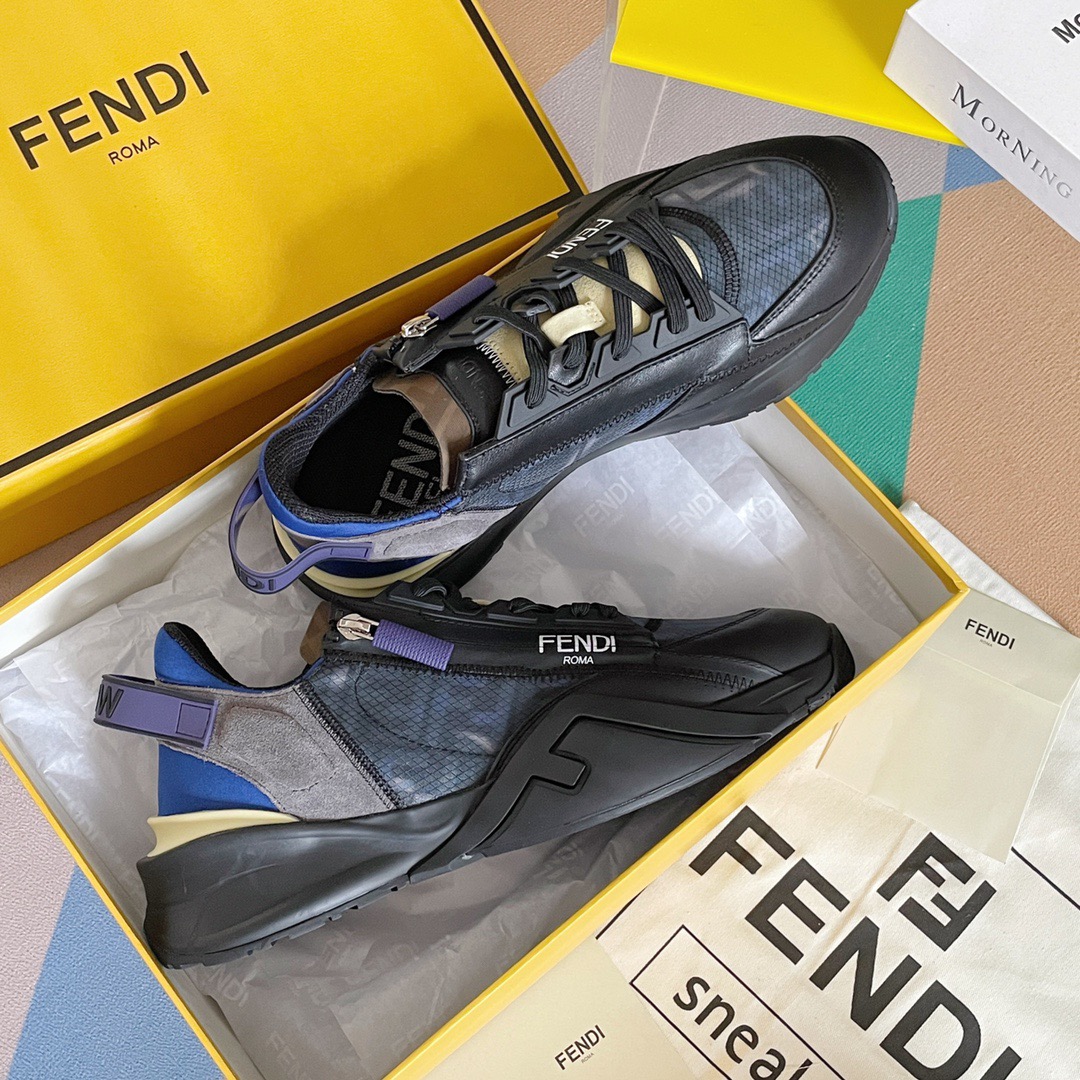 Fendi Style Black Leather Men's Shoes style reference detail image 4 from source 781740