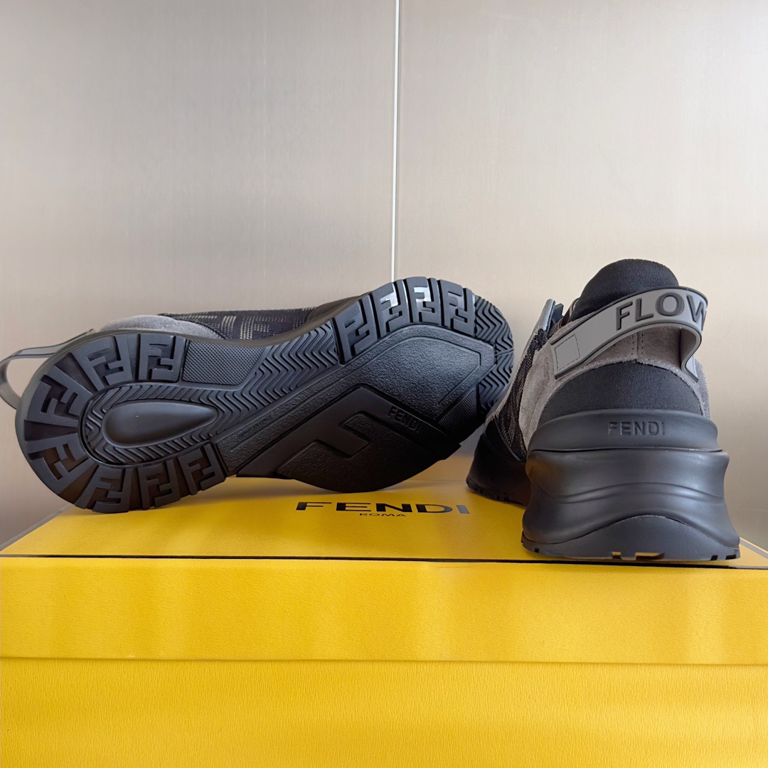 Fendi Style Black Leather Men's Shoes style reference detail image 9 from source 781759