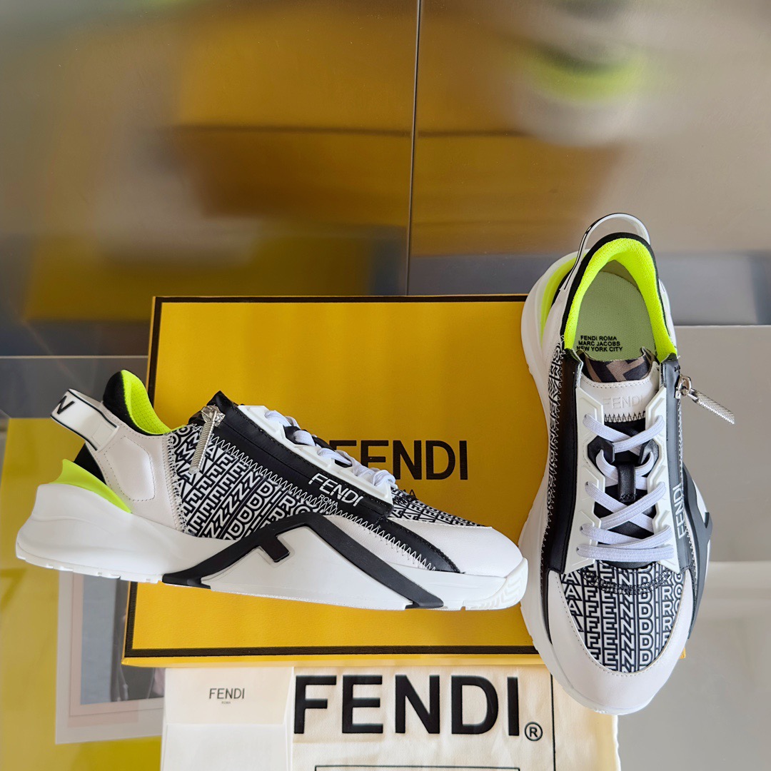 Fendi Style Black Leather Men's Shoes Lookbook Reference image 2
