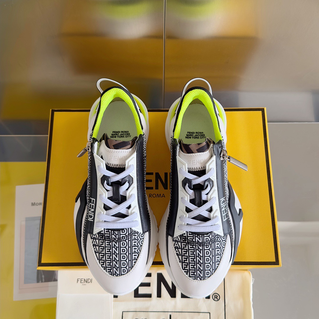 Fendi Style Black Leather Men's Shoes style reference detail image 7 from source 781743