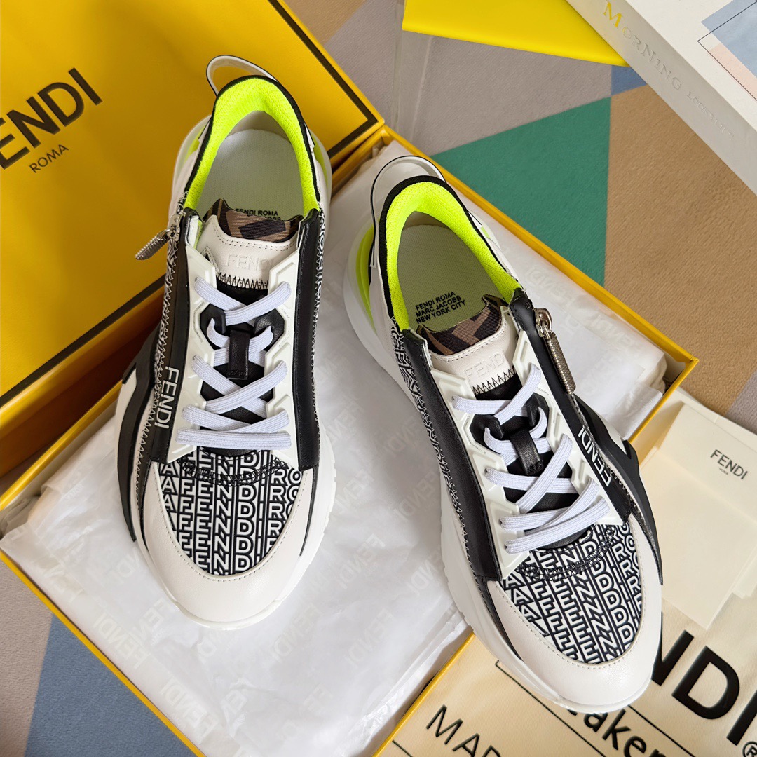 Fendi Style Black Leather Men's Shoes Lookbook Reference image 1