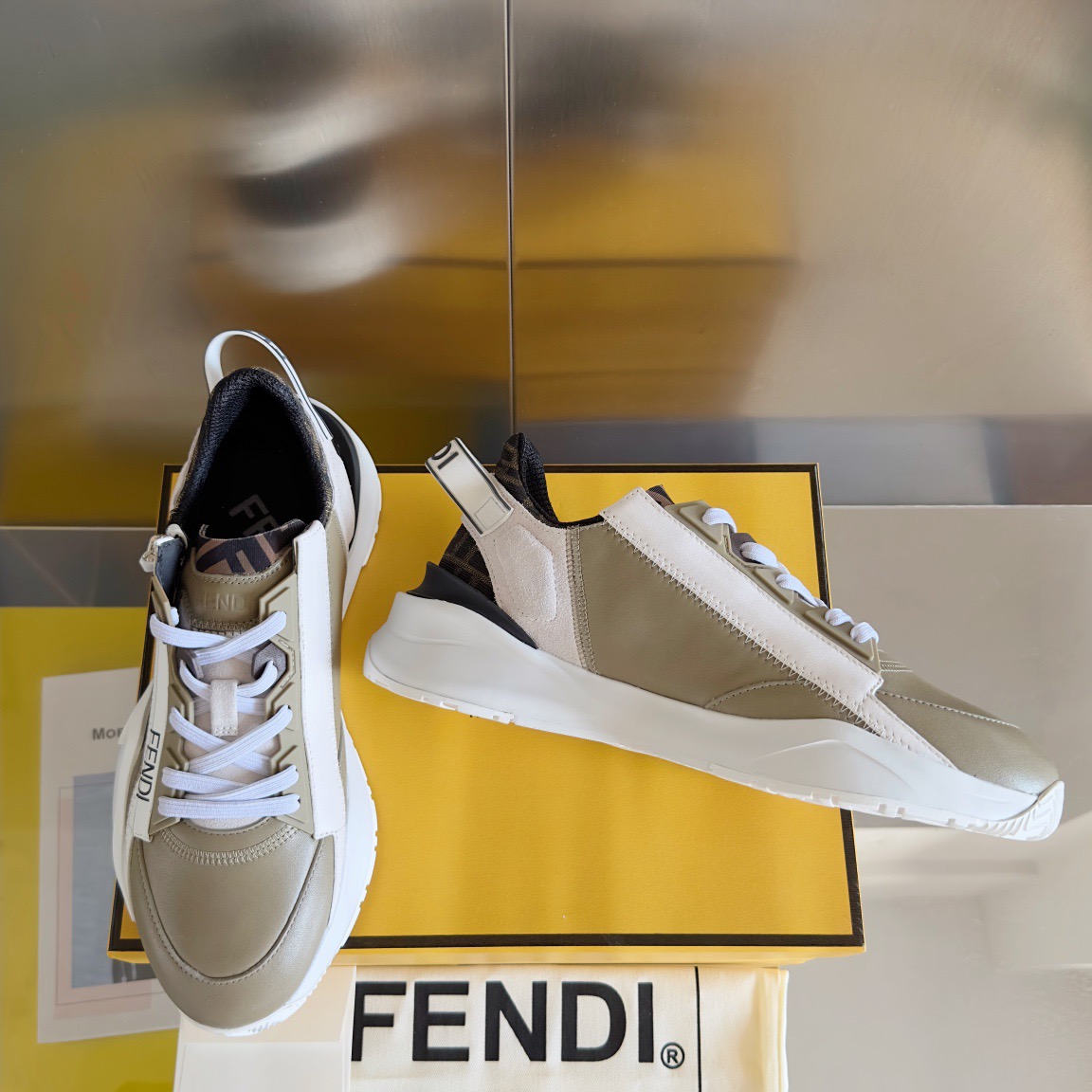 Fendi Style Black Leather Men's Shoes style reference detail image 3 from source 781746