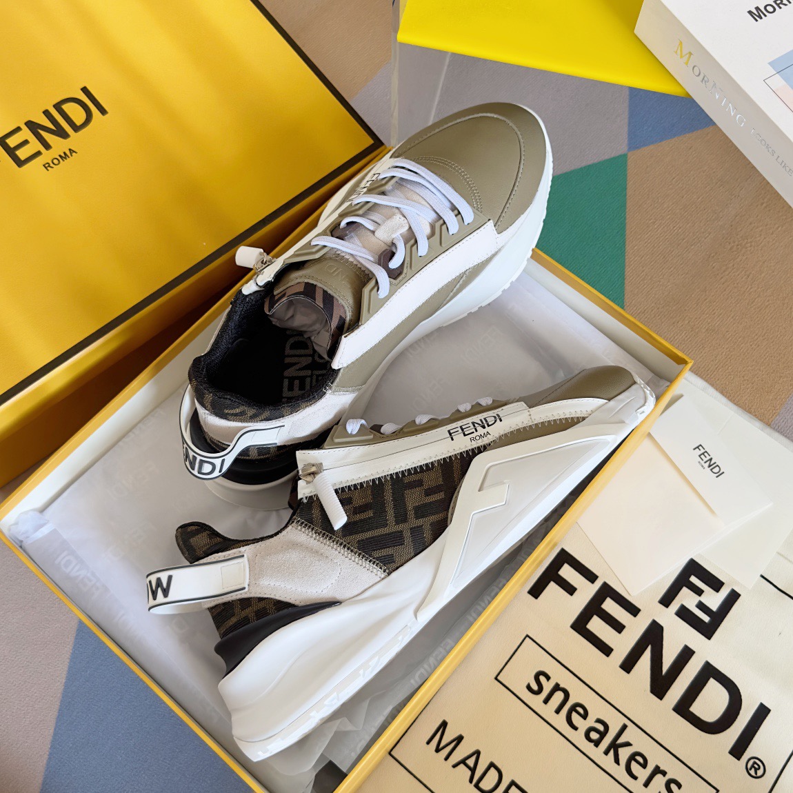 Fendi Style Black Leather Men's Shoes style reference detail image 4 from source 781746