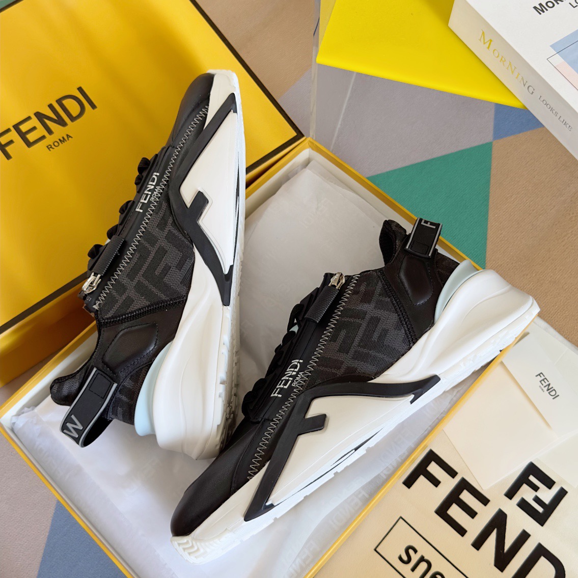 Fendi Style Black Leather Men's Shoes style reference detail image 6 from source 781747