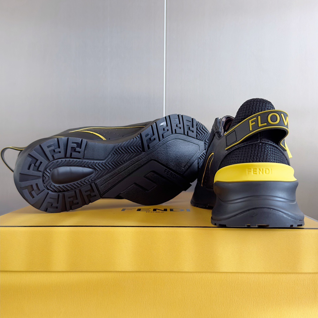 Fendi Style Black Leather Men's Shoes style reference detail image 9 from source 781768