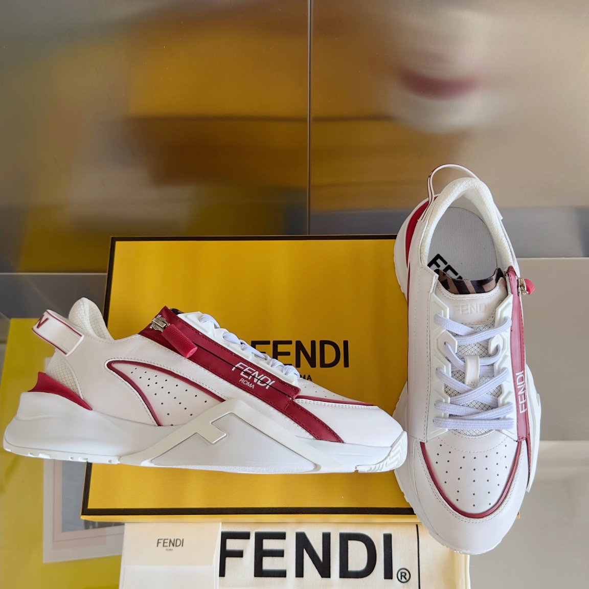 Fendi Style Black Leather Men's Shoes Lookbook Reference image 2