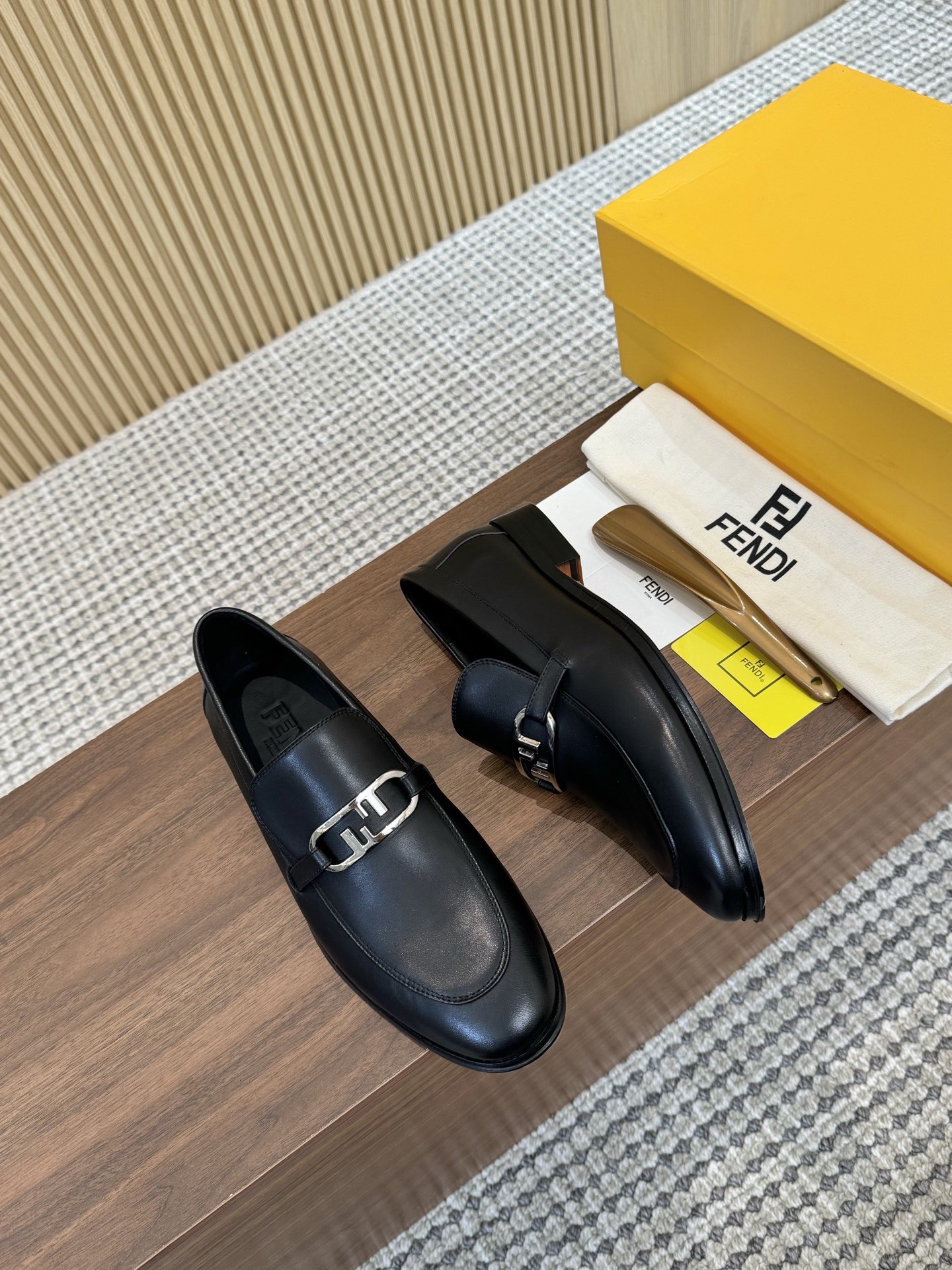 Fendi Style Leather Men's Shoes Lookbook Reference image 2