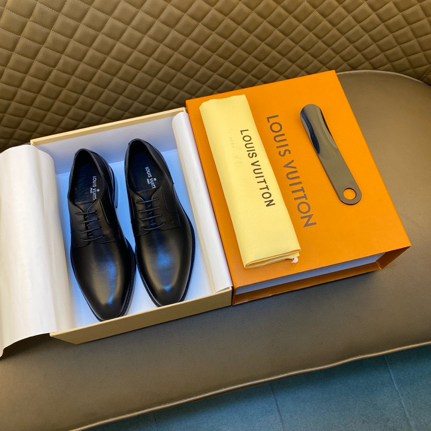 LV Style Leather Men's Shoes Lookbook Reference image 1