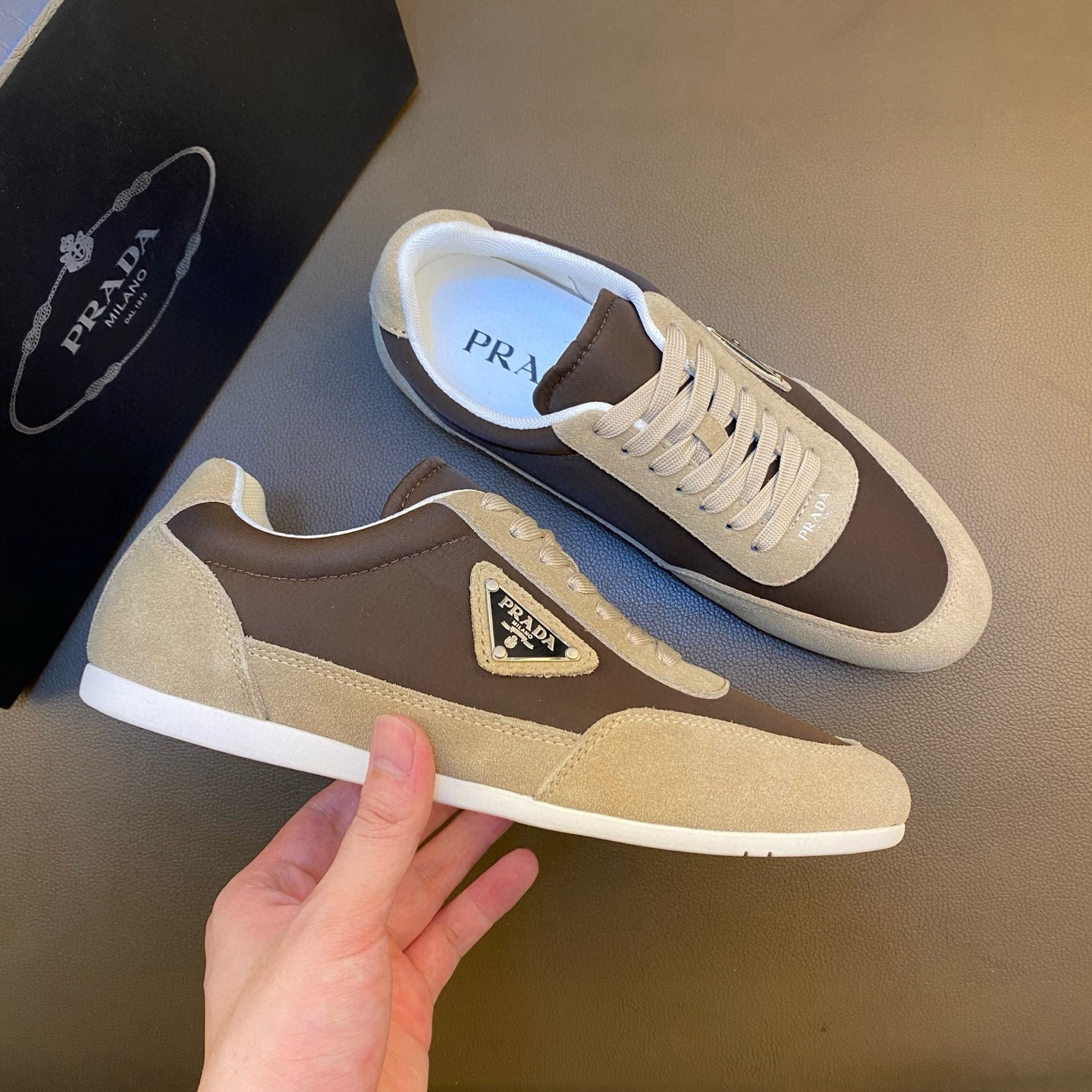 Prada Style Leather Men's Shoes Men's Shoes Men's Shoes detail image 3 from source 767203