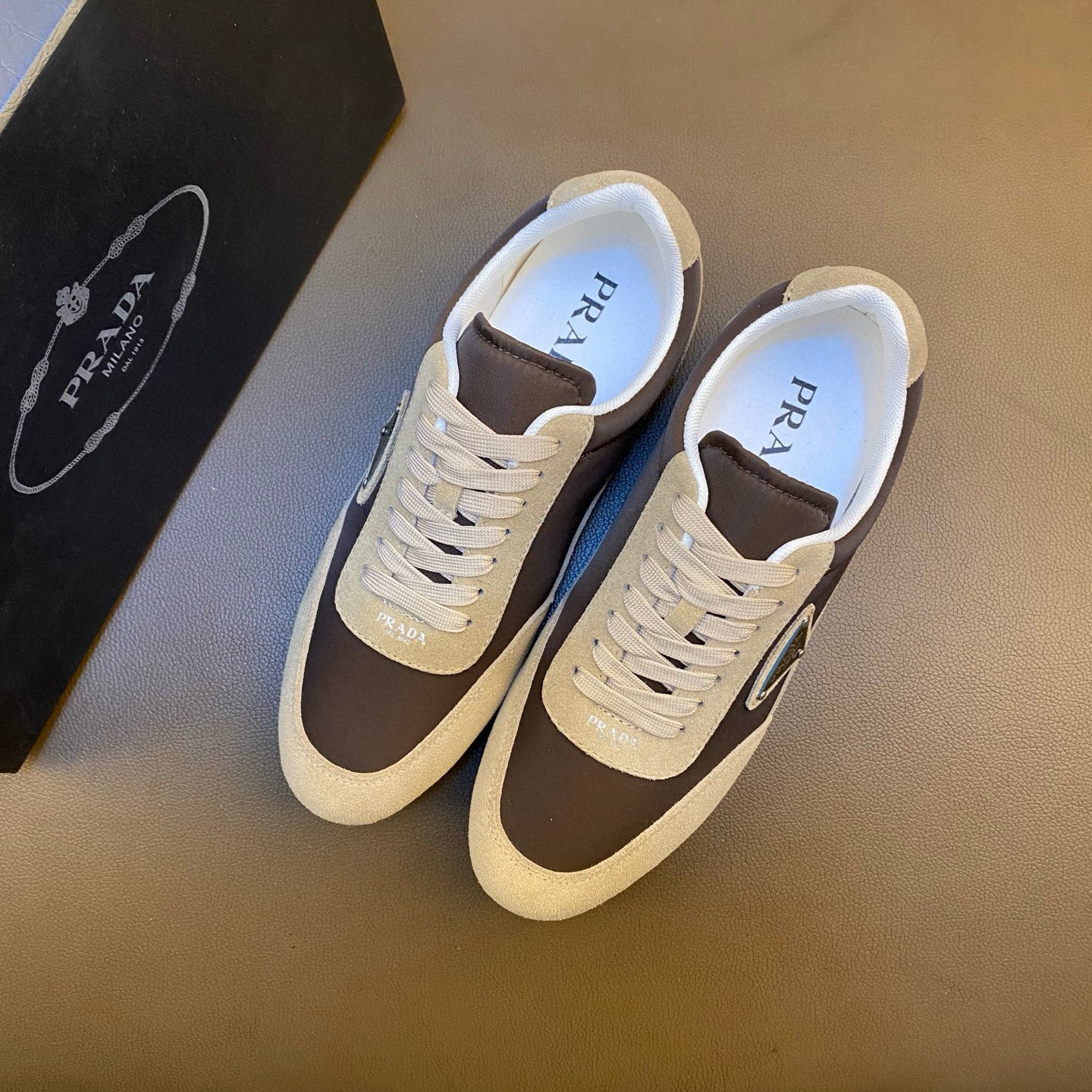 Prada Style Leather Men's Shoes Men's Shoes Men's Shoes detail image 4 from source 767203