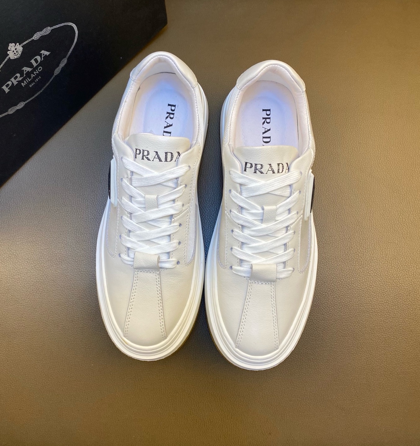 Prada Style Leather Men's Shoes Lookbook Reference image 2
