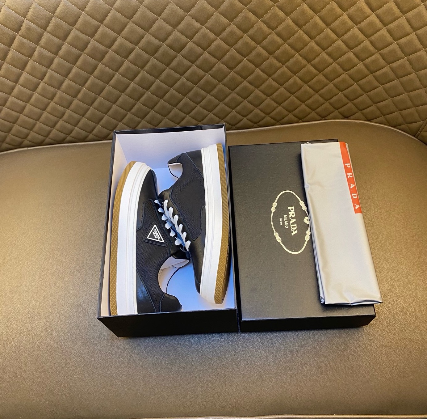 Prada Style Leather Men's Shoes Lookbook Reference image 1