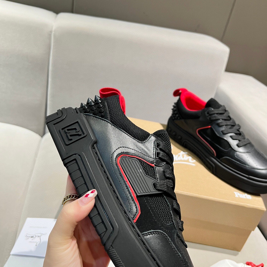 Christian Louboutin Style Leather Men's Shoes style reference detail image 5 from source 782813