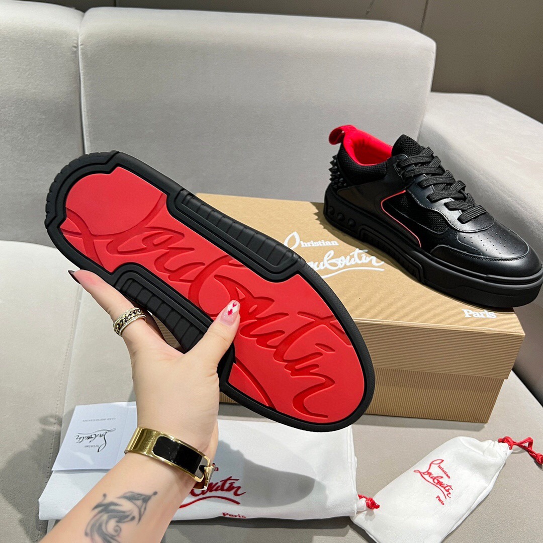 Christian Louboutin Style Leather Men's Shoes style reference detail image 9 from source 782813