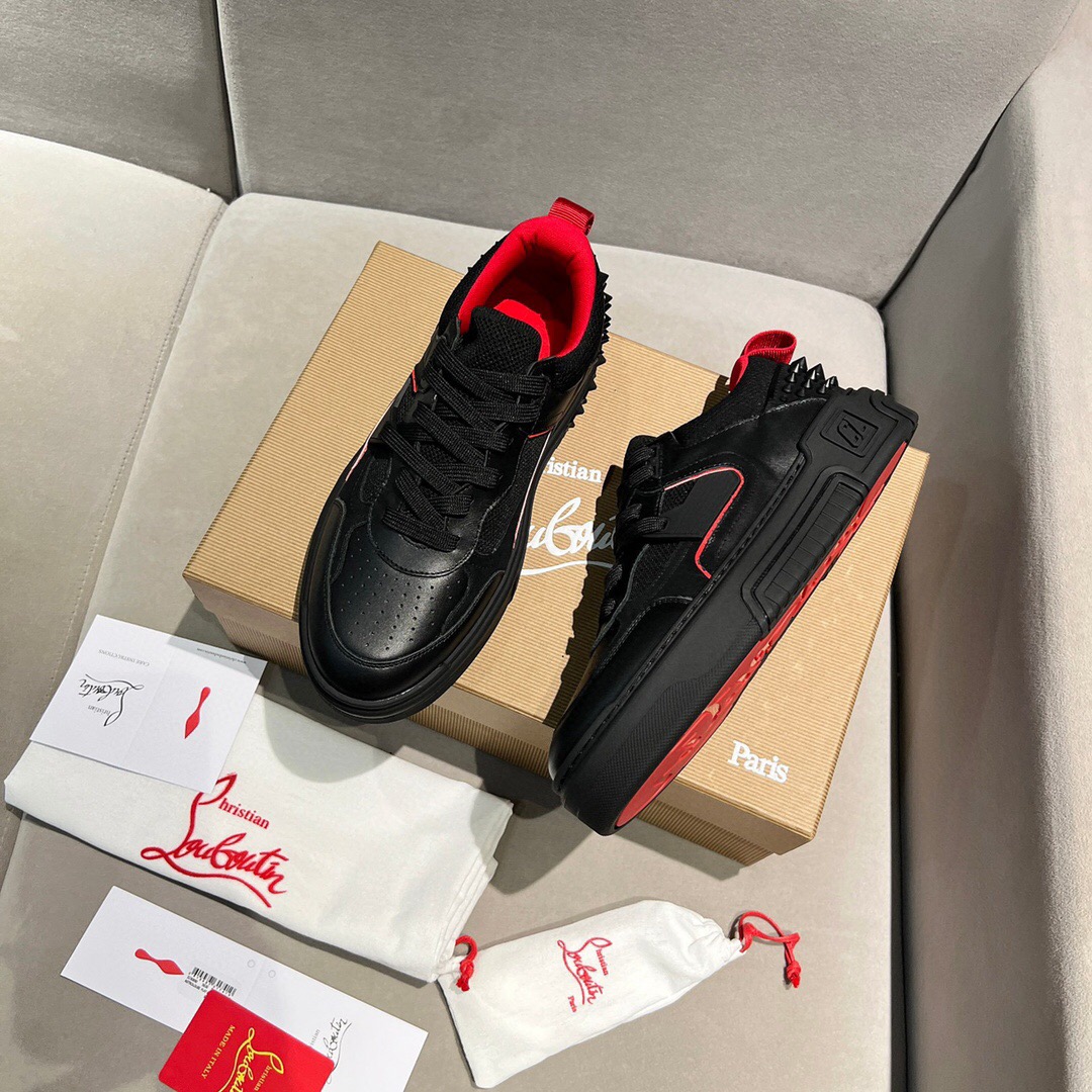 Christian Louboutin Style Leather Men's Shoes style reference detail image 3 from source 782813