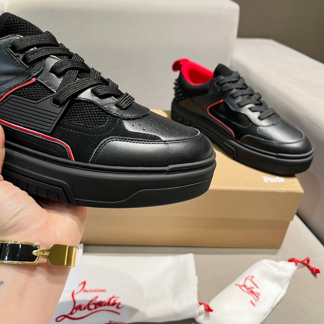 Christian Louboutin Style Leather Men's Shoes style reference detail image 7 from source 782813