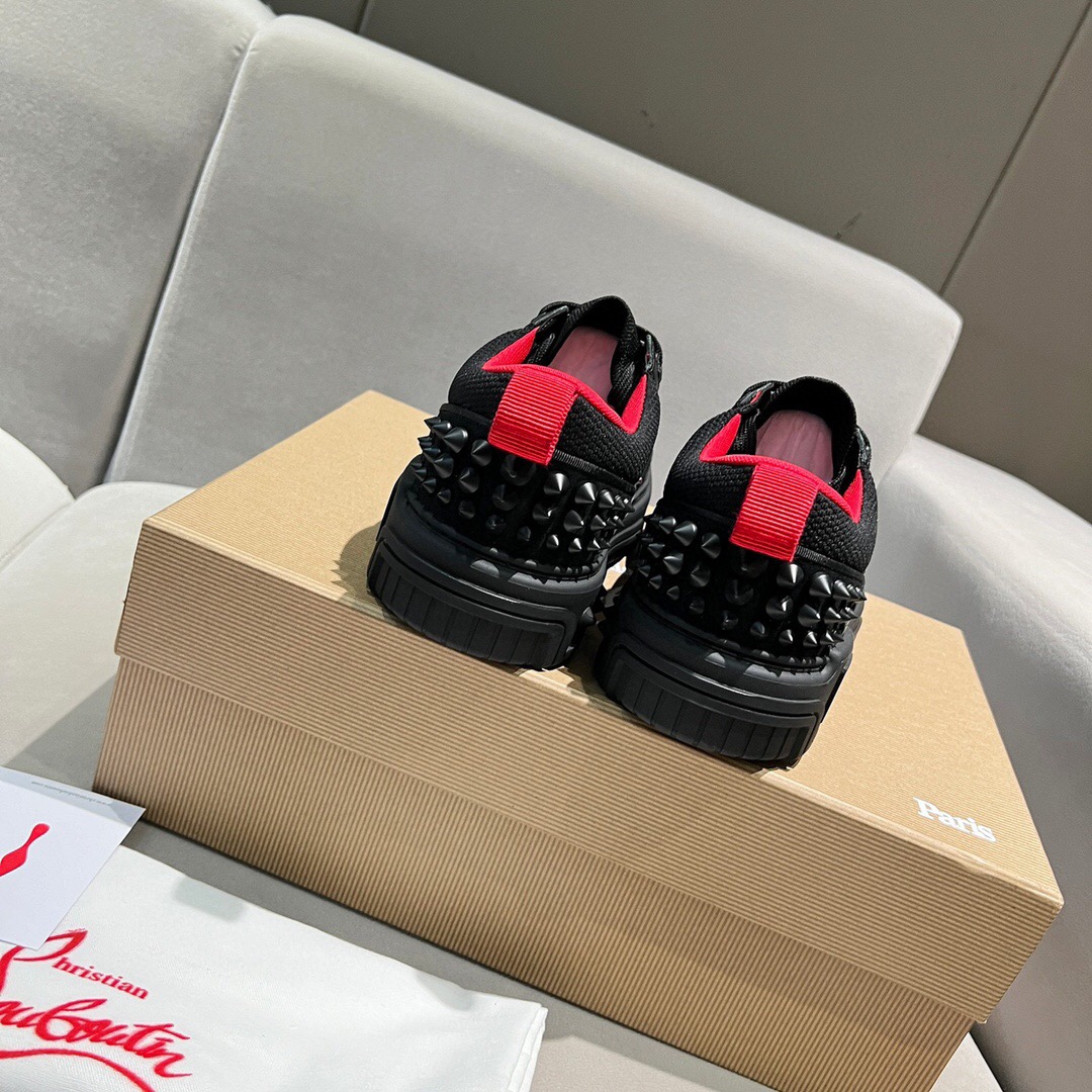 Christian Louboutin Style Leather Men's Shoes style reference detail image 8 from source 782813