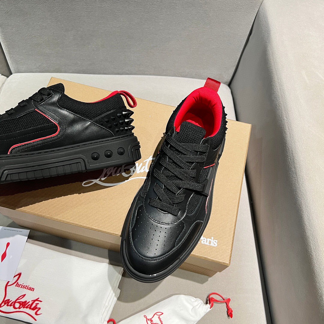 Christian Louboutin Style Leather Men's Shoes style reference detail image 4 from source 782813