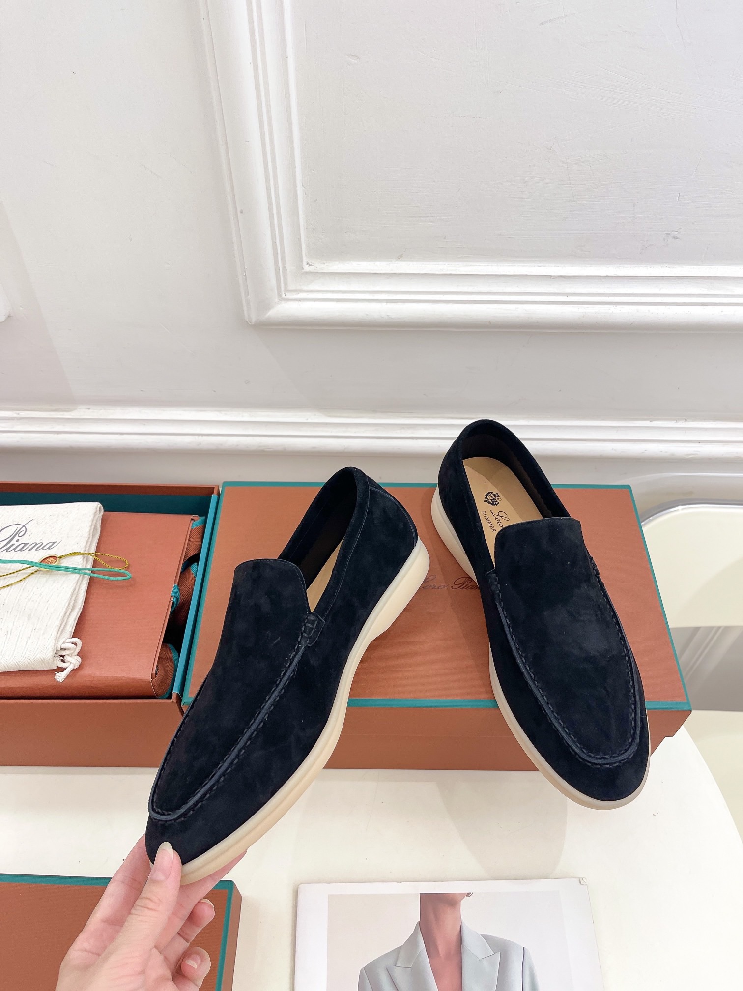 Loro Piana(男) Style Leather Men's Shoes Lookbook Reference image 2