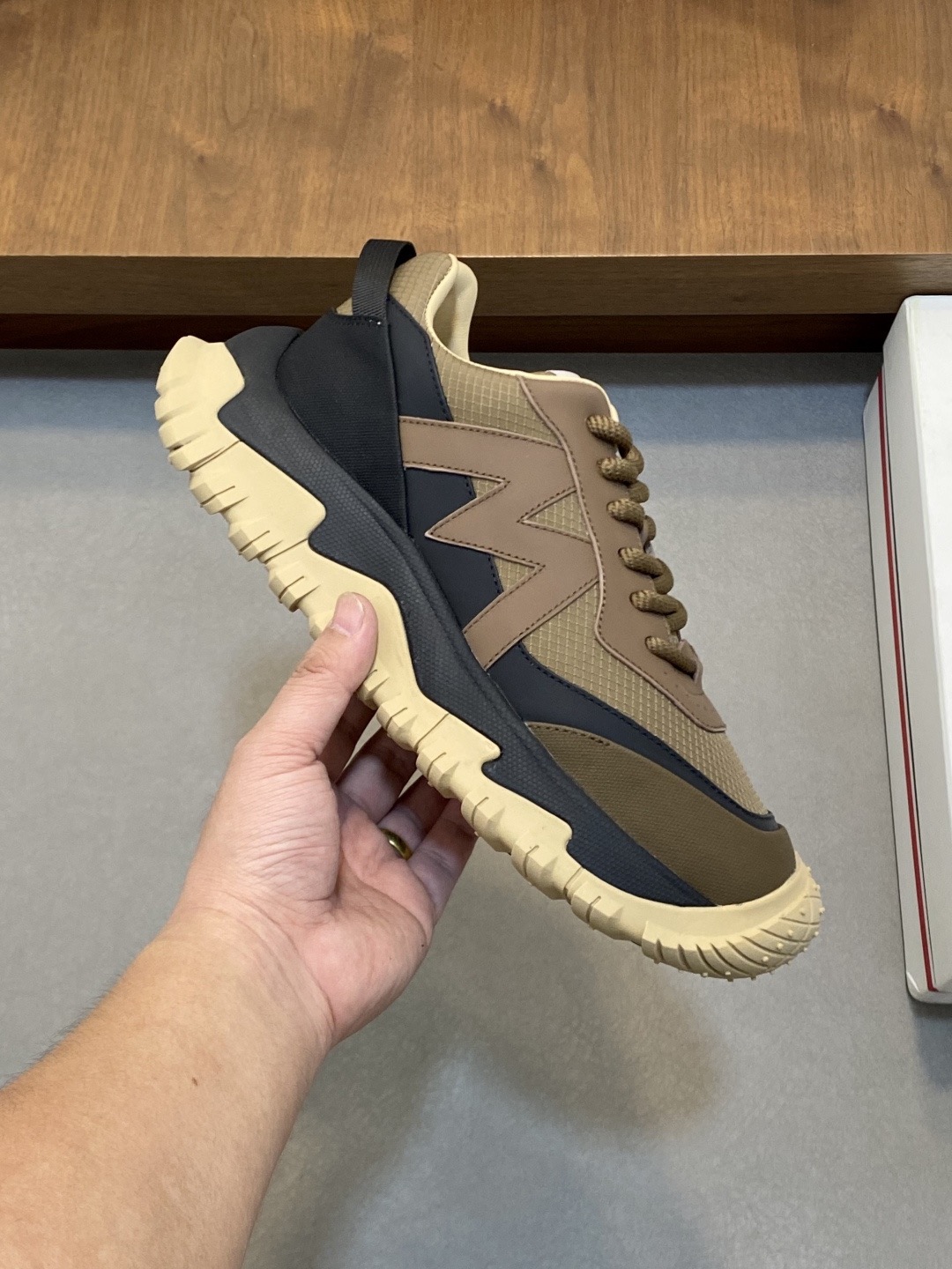 Moncler Style Leather Men's Shoes Men's Shoes Men's Shoes detail image 4 from source 783162