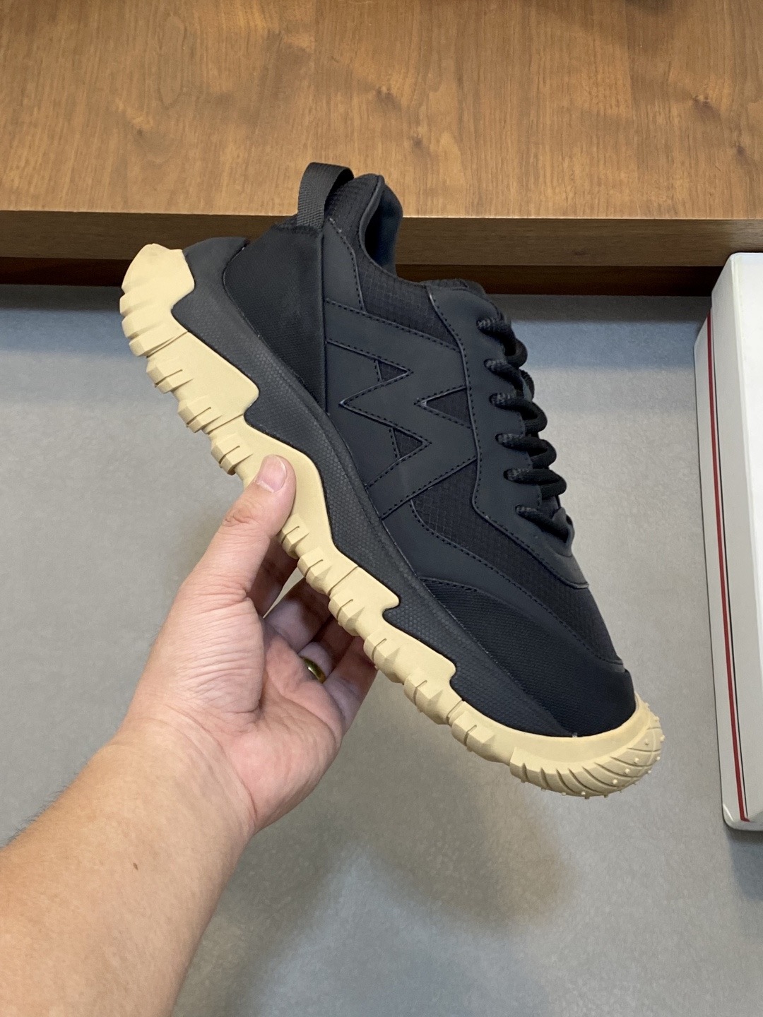 Moncler Style Leather Men's Shoes Men's Shoes Men's Shoes detail image 4 from source 783163