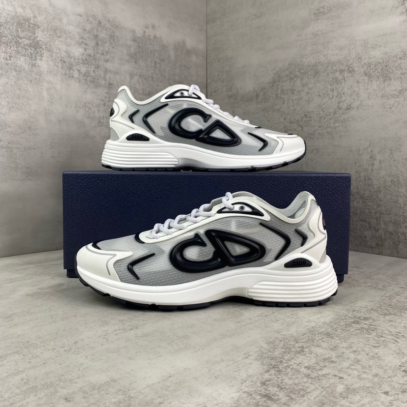 NO:711645,(DIOR) Dior 2026 B30 Countdown men's sneakers, new B30 fly-knit mesh fabric and black technical fabric, a new reinterpretation of the pull-on design, made of white mesh fabric and technical fabric, the style is equipped with a soft and breathable upper and ultra-light sculpted rubber sole, providing the best size for daily wear, 35-46, dior, dior, sneakers19860909（DIOR）迪奥 2026年B30 Countdown男士运动鞋 新款B30飞织网眼织物和黑色科技面料 全新的套穿式设计重新演绎,白色网眼织物和科技布料制作,款式配以柔软透气的鞋面和超轻型雕刻橡胶鞋底,为日常穿着提供最佳 码数35-46码,,dior,dior,sneakers,Men's shoes