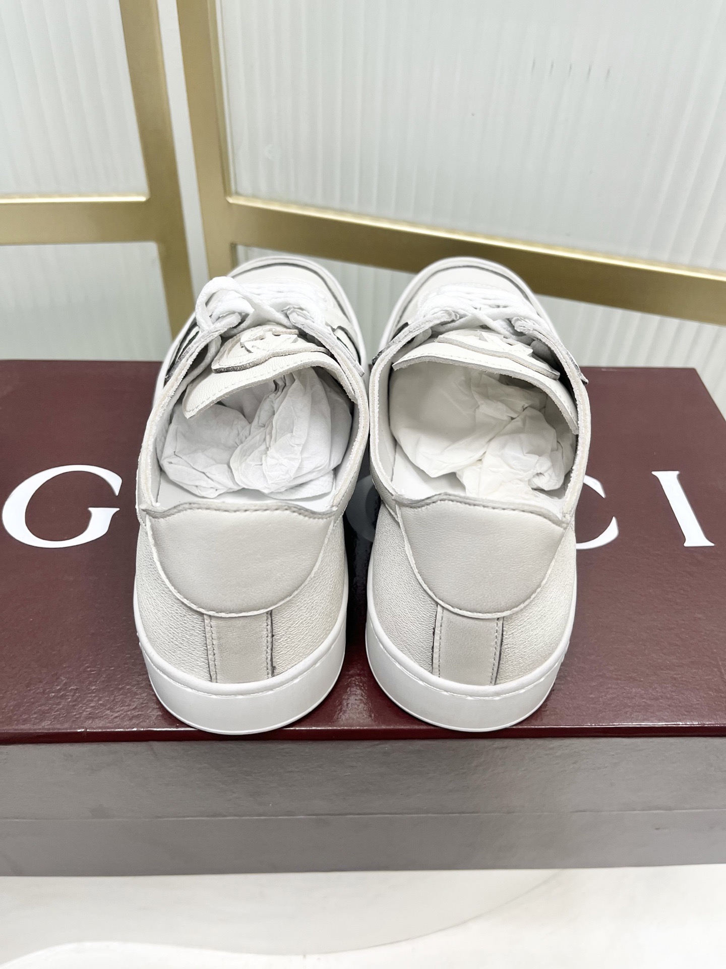 Gucci Style Leather Men's Shoes style reference detail image 6 from source 781266