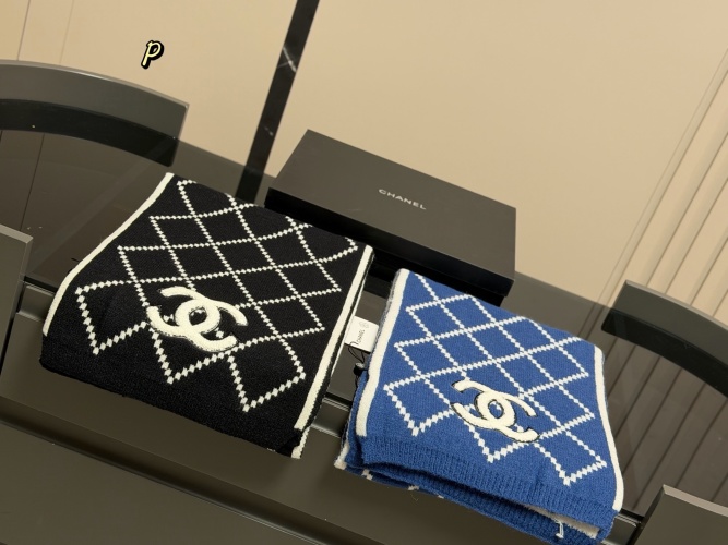 Chanel Cashmere Scarf Argyle Pattern 180*30cm, Stylish and Warm 1 Chanel Cashmere Scarf Argyle Pattern 180*30cm, Stylish and Warm