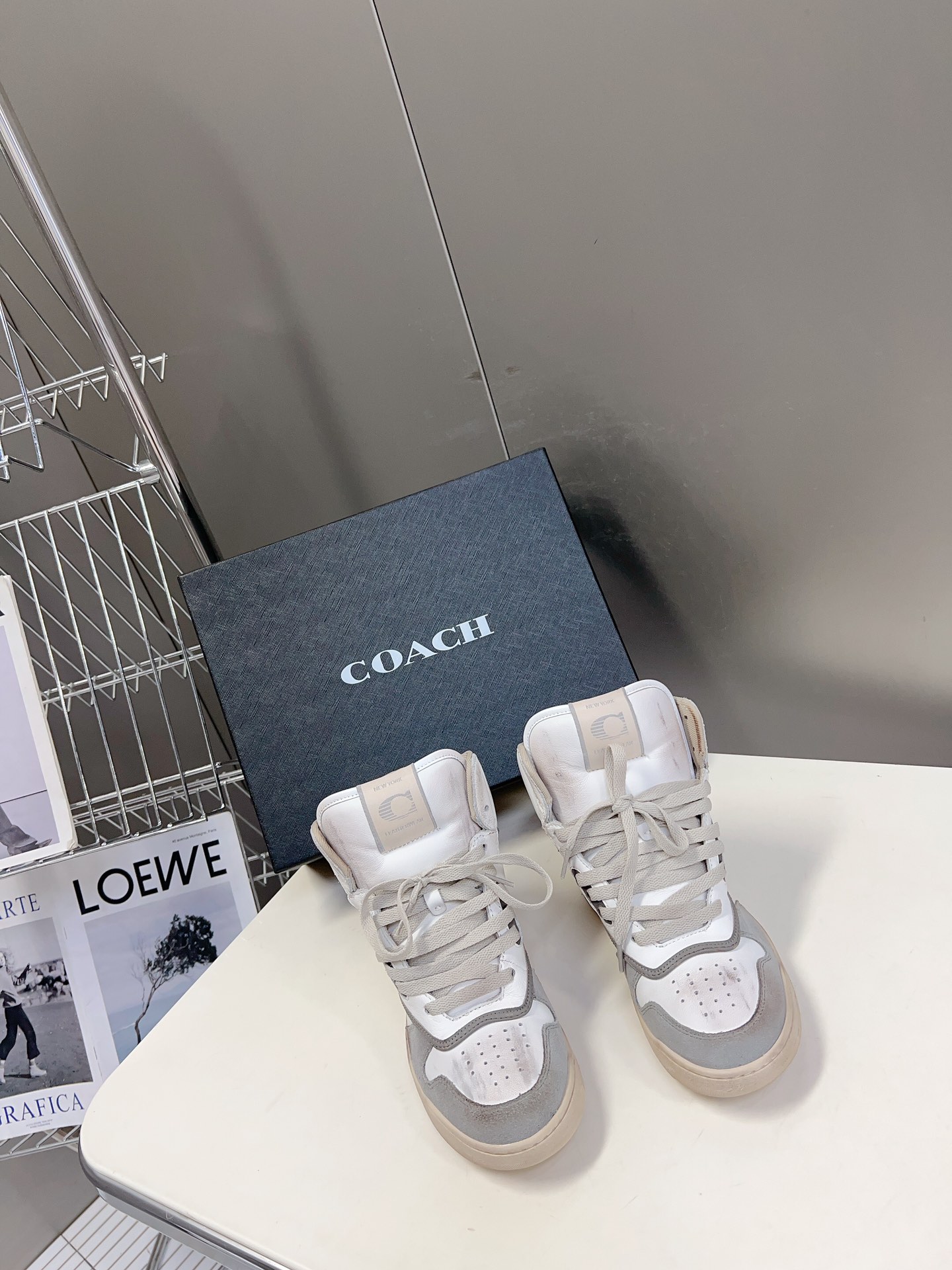 Coach 1: 1
 Scarpe Sneaker Vendi di alta qualità
 Splicing Pelle bovina Collezione Autunno/Inverno Vintage Pantaloni da tuta