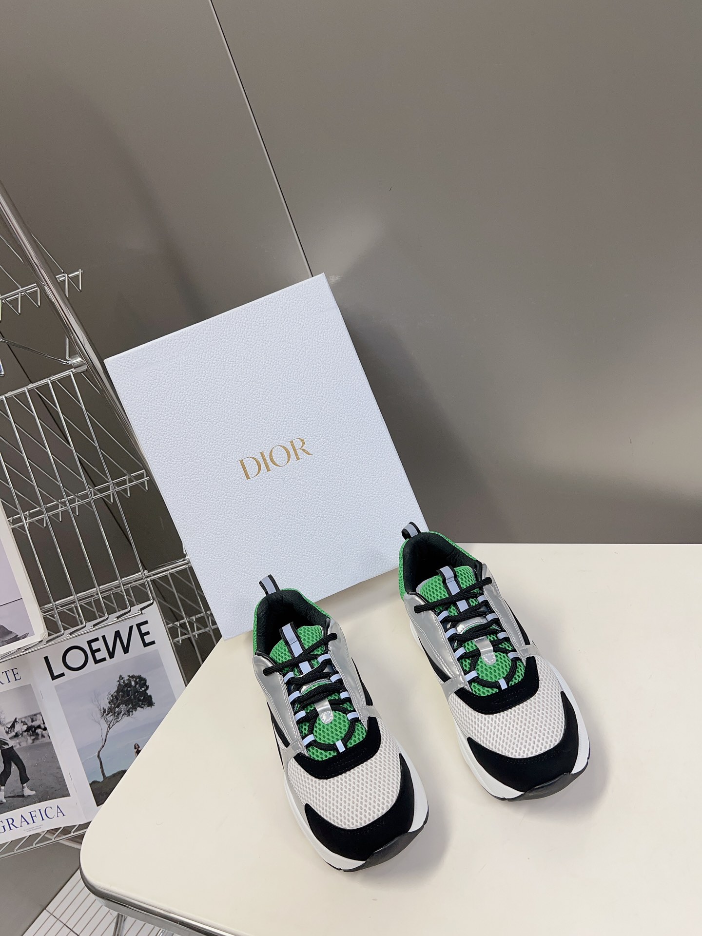 Dior Zapatos Zapatillas deportivas Universal para hombres y mujeres Tejido Fashion Pantalones deportivos