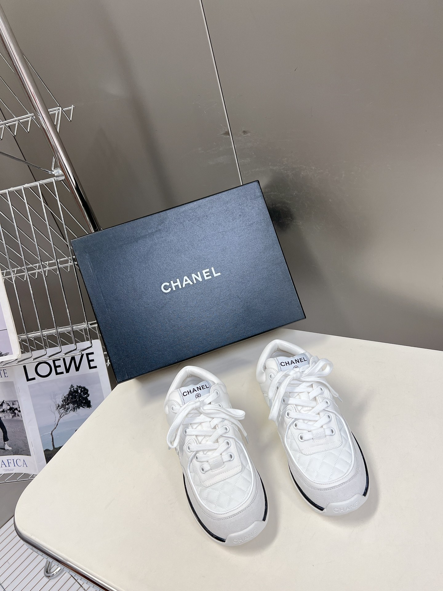 Chanel Shoes Sneakers TPU Sweatpants